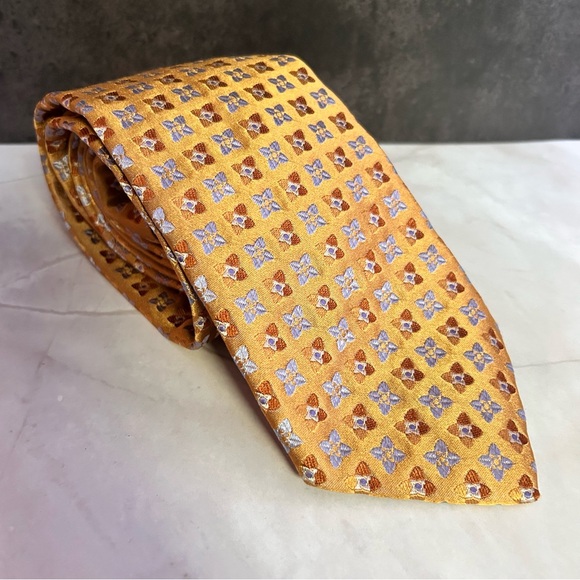 XMI Umbria Silk Patterned Men's 60” Tie - Picture 1 of 3